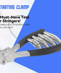 Starting Clamp For Tennis And Badminton Stringing With Four Springs Beefy Zinc Alloy Body And Spring Steel Clamp