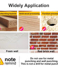 Widely Application Overview for Tough As Nails Wood Plug Cutter Drill Bit Set featuring uses in woodworking and furniture processing.