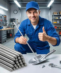 Person holding Low Temperature Aluminum Welding Rod Fix It Rod With Powder Core Flux Easy Melt For Stainless Steel Iron Aluminum