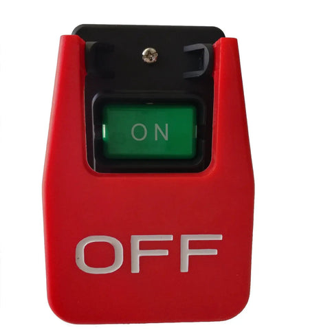 Beefy On Off Push Button Switch With Large Paddle Emergency Stop Cover Padlock Ready Lockable For 15A 220V 35A 380V Use Start Stop Switch