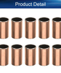 Rock Solid 10 Pcs Sleeve Bearings With Smooth Oilless Bushings And 10mm Bore 12mm OD 20mm Length displayed in a row.