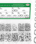 Spring Lock Washer Set 304 Stainless Steel Eight Size Assortment For Home, Workshop, Kitchen And Factory Use, 510 pieces