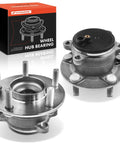 Two rear wheel bearing and hub assembly for Mazda 3 2014-2018 and 3 Sport 2014-2018 with 5 lug pattern heavy duty hub