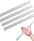 Amazon UNIFAMILY 4-piece 304 stainless steel flat bars, brushed finish, 1/8 in thick x 1 in wide x 16 in long