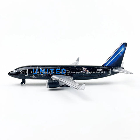 United Black Livery Airplane Model For Desktop Decor And Collecting Dope Desk Display Durable ABS Plastic And Alloy Mini Aircraft