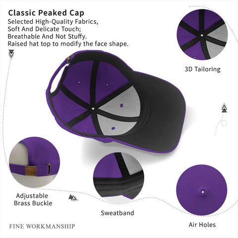 Dope Breathable Hiking Hat For Men In Purplish Red With Adjustable Buckle Cap showing interior features and detailing