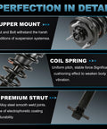 Front Complete Strut Assembly Kit For Chevy Silverado 1500 And GMC Sierra 1500 2007 To 2013 with focus on details
