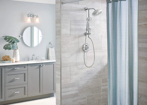 Shower Only System With Rain Showerhead In Chrome Finish Eva Trim Kit For Upgrading Your Bath Valve Not Included Requires Posi Temp Valve