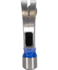 Close-up of the claw end of Fiberglass Handle Framer Hammer 20 Oz Extra Heavy For Framing And Demo With Rust Resistant Powder Coat