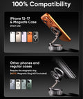 Dope Magnetic Car Phone Holder With 360 Degree Rotation And Ultra Strong Suction Mount for iPhone 12-17 Compatibility