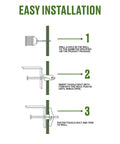 Installation steps for round head machine screw toggle bolts one eighth by two inches set of two for drywall and hollow block