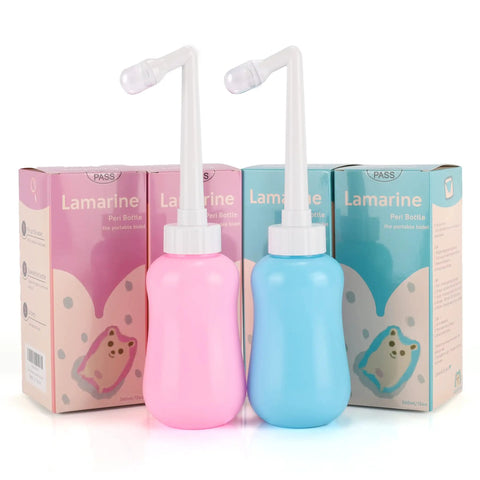 Postpartum Peri Bottle For Gentle Perineal Cleansing And Comfort, 12.7 Oz, Blue, Leak-Proof Design, Soft Skin-Safe Material