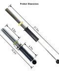 Dimensions of Stainless Steel 14.4 Inch Neodymium Pickup Tool With Quick Release Handle for workshop use