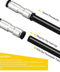 One Quarter Inch Push To Connect Check Valve For Air Pneumatic Systems One Way Inline Valve Nickel Plated Brass And Plastic