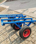 Beast Mode Heavy Duty Utility Pole Dolly With 2 Wheels For Concrete Power Poles And Site Transport Cart, Sturdy welded steel frame, thick pneumatic tires