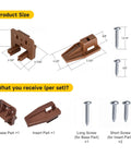 Straight Up Center Track Replacement Drawer Slides Fixed Heavy Duty And Solid As A Rock With Rite Trak I Compatible Reinforced Plastic Dresser Glides No Drama Smooth Glide Repair Kit 10 Sets product size and included parts