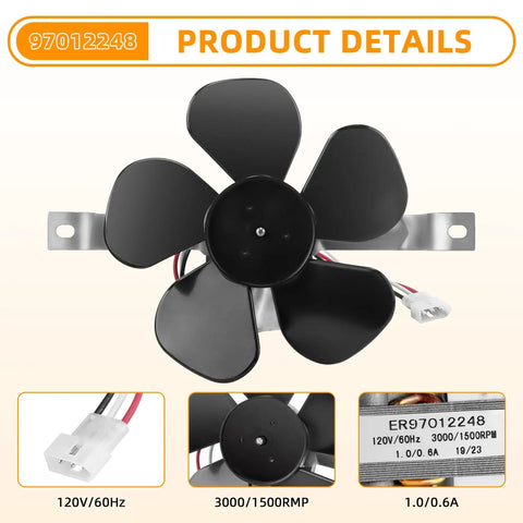 Range Hood Motor Replacement For Nu-Tone 40000 And 42000 Series No-Fuss Install With Included Motor, Fan Blade And Bracket 120V