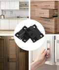 High Strength Plastic Cabinet Hinge 90 Degree Folding Torque Adjustable Positioning Hinge For Cabinet Doors With Ball Bearing 1 Pair Black