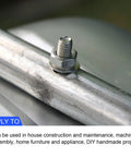 7/16 Inch Split Lock Washer 25 Pack In 304 Stainless Steel used to secure a bolt in machinery assembly