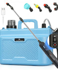 Battery Powered 2 Gallon Sprayer With Three Speed Settings, extendable spray wand, four atomizing nozzles, LED indicator