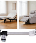 Power Recliner Linear Actuator KDPT007-469 Replacement Part For Adjustable Bed Frames shown with recliner and adjustable bed