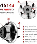 2WD Front Wheel Hub Bearing Replacement for 2011 2012 2013 2014 Ford F 150 Expedition Navigator Front Wheel Hub Assembly Direct Fit Premium QA Tested Now