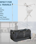 dance competition travel bag with garment rack and wheels