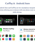 Acura MDX CarPlay Upgrade Module 2010 2013 Wireless Retrofit Kit with Navi Display Support showing CarPlay and Android Auto interfaces