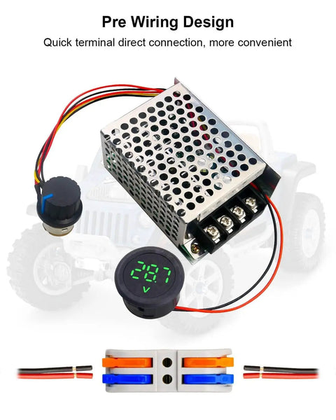 Power Wheel Battery Adapter For Ryobi 18V One Plus Upgrade Inverter Adapter with wiring components and connectors.