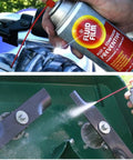 Beefed Up Heavy Duty Rust And Corrosion Protection Aerosol Spray with 24 inch extension hose for metal surfaces, use on motorbike and mower
