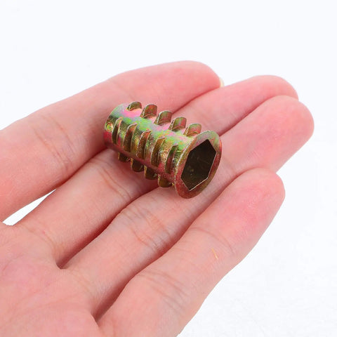 Badass Zinc Alloy Threaded Insert Nuts With Hex Socket Screws And Included Driver For Zero Sweat Furniture Assembly On Cabinets Tables Sofas And Shelves 230 Piece Go To Hardware Kit