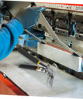 Heavy Duty Hand Seamer And Metal Bending Pliers For Standing Seam Roofing Edge Form Tool used on metal sheet near press