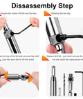 Disassembly steps of Self Centering Hinge Tapper Core Drill Bit Set For Woodworking And Doors Adjustable Door And Window Bits