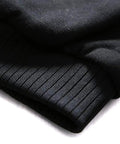 Close-up of cuff on Heavyweight Men's Fleece Hoodie Full Zip Sweatshirt With Warm Lining, Thick Winter Hoodie Jacket