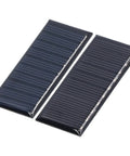 Two Pack Tiny Solar Panels Monocrystalline Silicon 0.25W 5V Solar Cell Modules No Storage Built In for Low Power Lighting Science