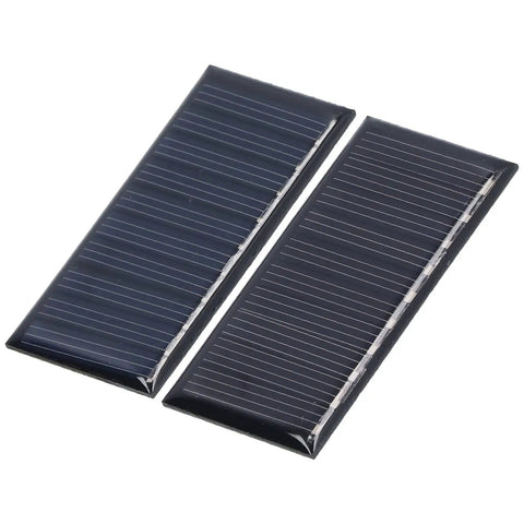 Two Pack Tiny Solar Panels Monocrystalline Silicon 0.25W 5V Solar Cell Modules No Storage Built In for Low Power Lighting Science