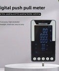 Top Notch 1000N Force Gauge Push Pull Tester Tension Meter Torque Tester, 220 Lb Capacity, Handheld US Plug, HD Color Display, Simultaneous Nm and Lb Readouts, Three Measurement Modes for Real Time and Peak digital force gauge on stand