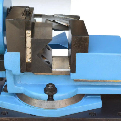 Pro Shop Ready 1.5 HP Electric Tube Pipe Notcher End Mill Kit Featuring Knockout Swivel Vise Mechanics for precise metal cutting.