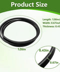 Heavy Duty Mower Deck Drive Belt 07200816 Fits Ariens Apex 52 Apex CE 52 Zenith 52 And Gravely ZTHD52 Pro Turn Z 52 Pro Turn ZX 52 With 52 Inch Decks Replacement Part shown with measurements