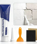Drywall Repair Kit With Scraper For Easy Patch And Crack Repair Patch For Nail Holes Small Dents And Tile Gaps Instant Wall Hole Filler That Dries Smooth And Paint Ready No Mess with 8.8 oz paste, scraper, nozzle, sponge