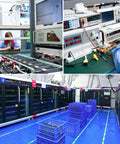 Testing and assembling 24V 300W LED Power Supply With Five In One Dimming in factory, showcasing equipment and production process.