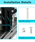 Installation of Beefed Up Metal Z Axis Stepper Motor Mount Bracket For 3D Printers With 2040 Aluminum Profiles Nema 17 Compatible.