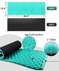 High Density Rubber Backed Thick Soundproof Foam Roll Tackle Any Racket With Dual Layer Vibration Dampening Acoustic Wrap For Hvac Pipes And Window Doors, 39.4 x 13.4 inch, egg crate surface.