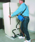 Man using Air Lifter Moving System For Heavy Furniture And Appliances Lifts Up To 800 Lbs 365 Kg Hovercraft Style Underfoot Lift