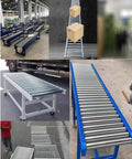 Diameter Options 1, 1.26, 1.5, 2, 2.4 Inch Light Duty Commercial Slide Roller Feed Rollers Galvanized Conveyor Roller 1 Pack Unpowered Transmission Replacement Roller For Simple Shop Conveyor Upgrades, galvanized roller conveyor setup