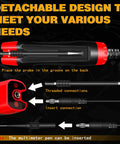 4 To 75V LCD Automotive Test Light With Built In Voltage Meter And Buzzer Electric Probe Pen For Car Battery Polarity Continuity And Fuse Checks Wide Range Auto Circuit Tester For Vehicle Electrical Systems, detachable probe