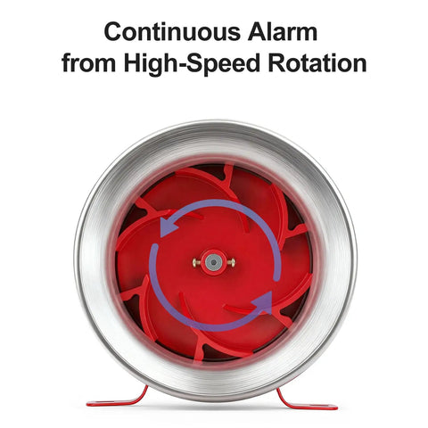 Heavy Duty 24V DC Motor Siren Featuring Rock Solid Metal Housing For Industrial Security And Emergency Warning Systems Delivering A Piercing 125 Decibel Tone That Cuts Through Harsh Environments Like A Beast