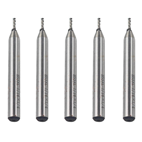 Five-piece 5 Pack End Mill Cutter Set 1 Sixteenth Inch Diameter Four Flute CNC Milling Bit For Aluminum And Wood Processing