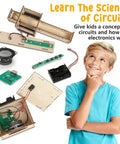 Karaoke STEM Kit For Kids 8 12 Build Your Own Bluetooth Speaker And Microphone DIY Electronics Toy For Boys And Girls Hands On Science Fun Learn By Making A Mini Karaoke Machine Great Birthday Gift 9 10 11 12, wood speaker parts and boy