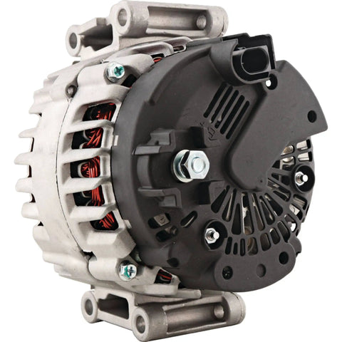 Top Shelf Heavy Duty 140 Amp 12 Volt Alternator For Audi TT Quattro Q3 2.0L 2011-2018 With Clutch Pulley Internal Regulator side view